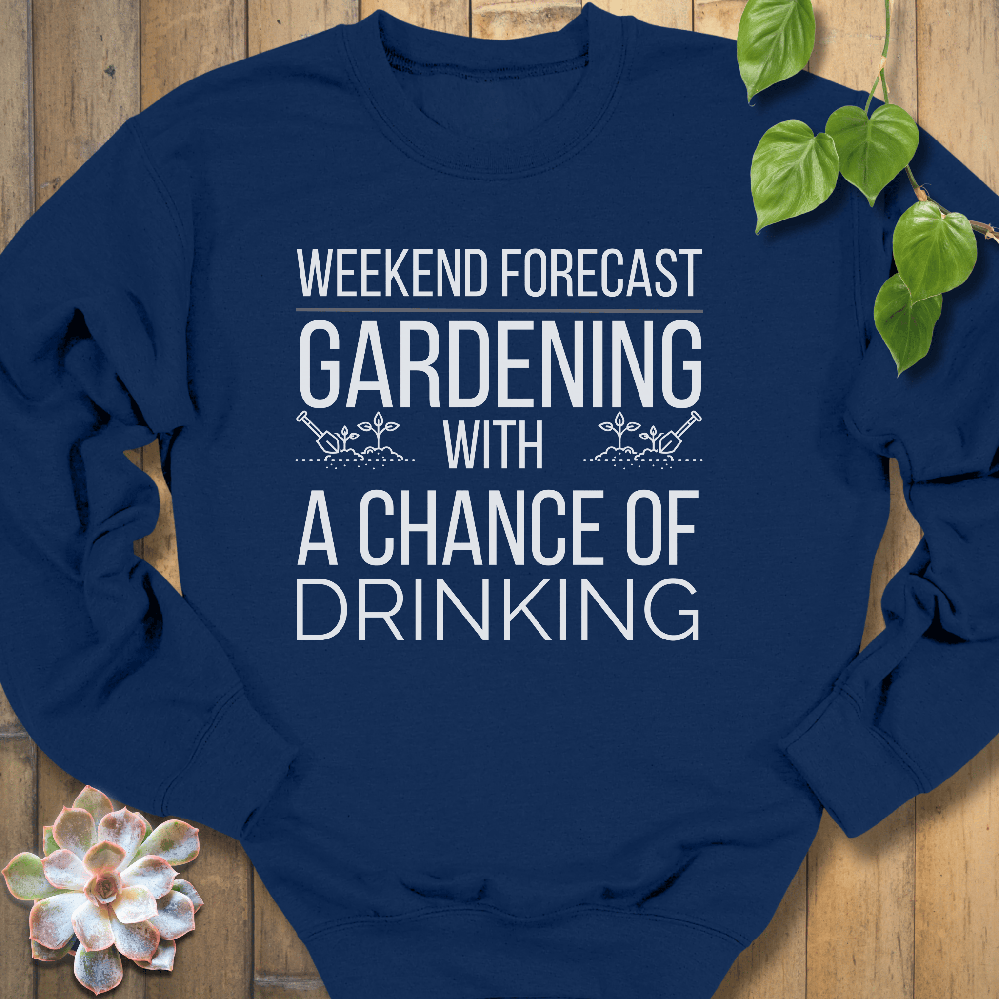Navy / S Weekend Forecast Gardening Sweatshirt Sweatshirt