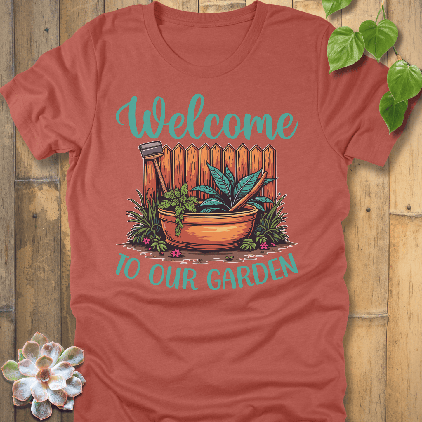 Heather Clay / S Welcome To Our Garden T-Shirt T-Shirt