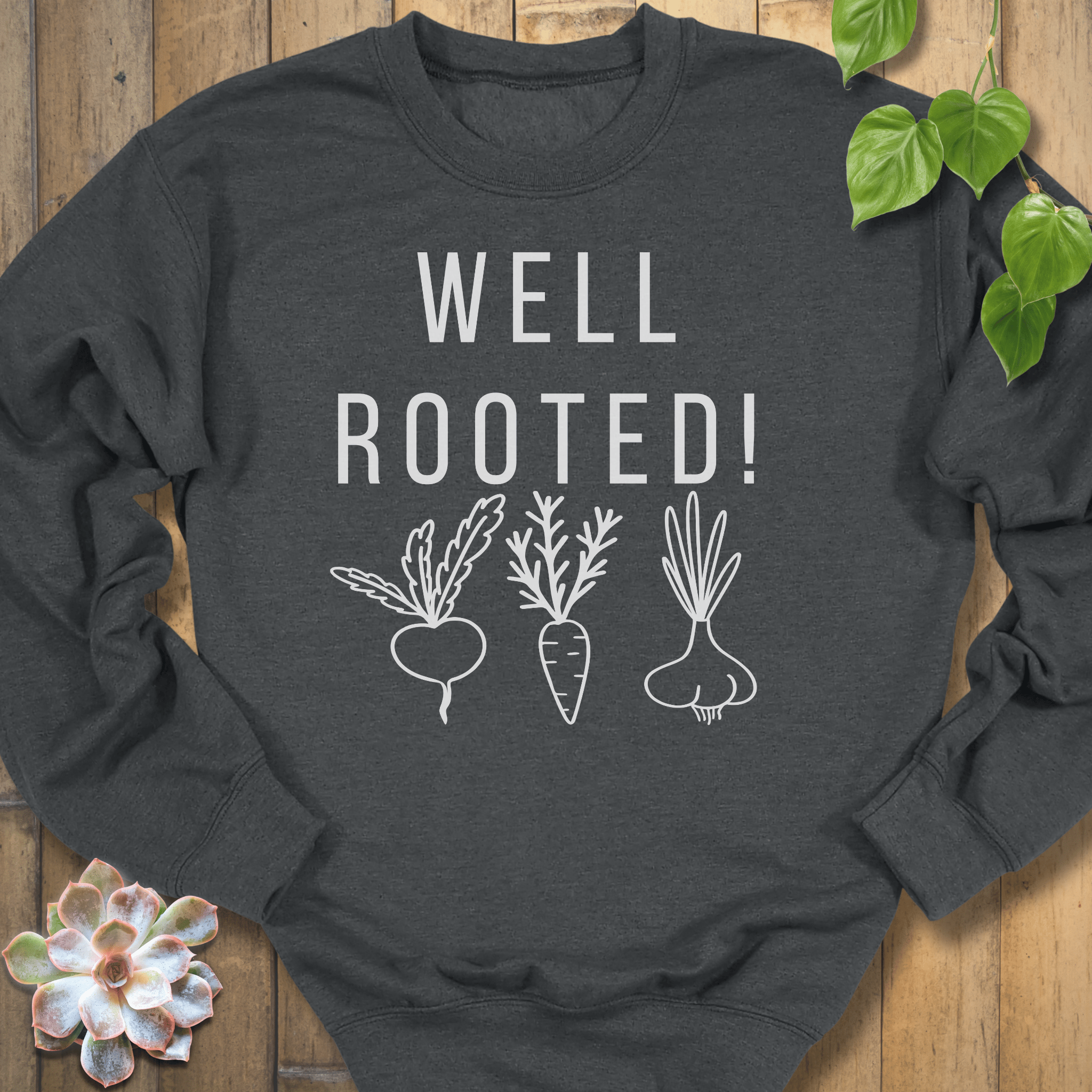 Dark Heather / S Well Rooted Sweatshirt Sweatshirt