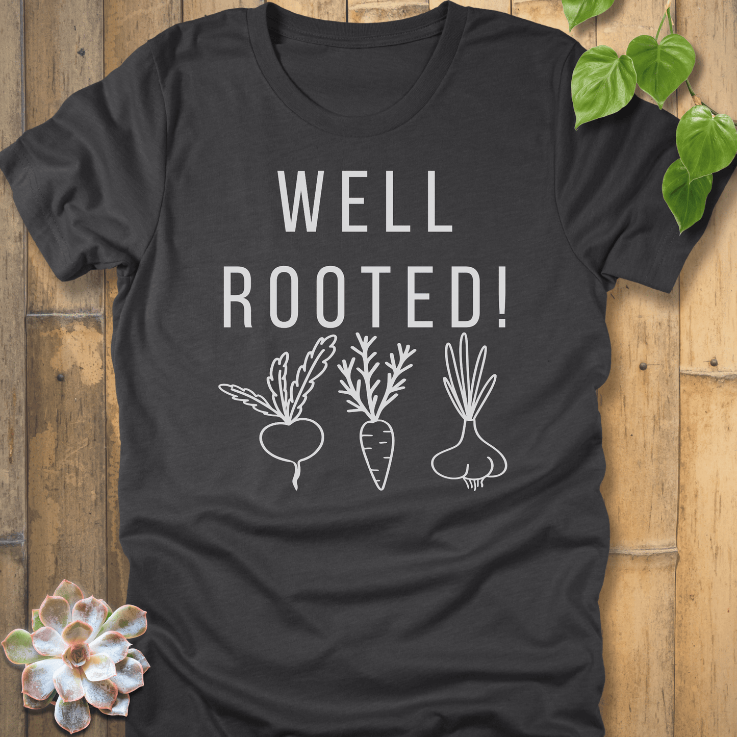 Dark Grey Heather / S Well Rooted T-Shirt T-Shirt