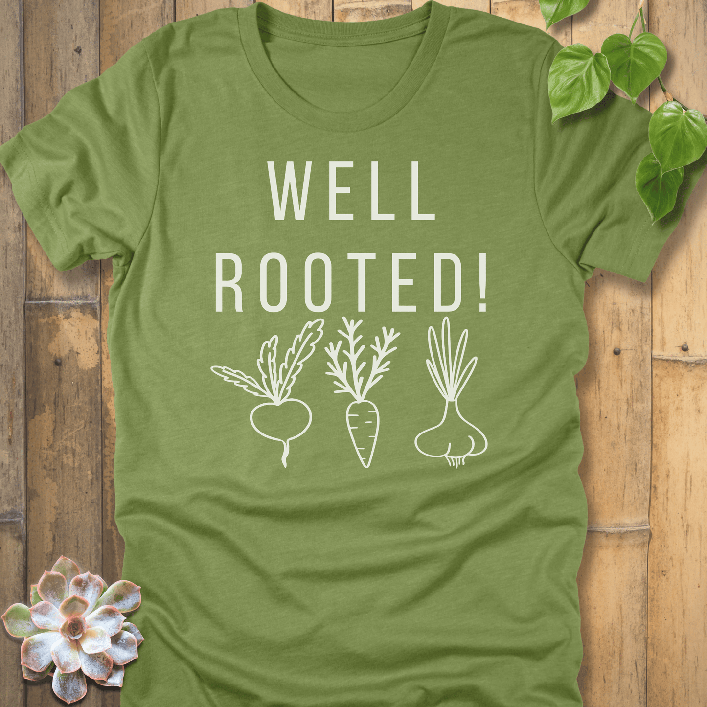 Heather Green / M Well Rooted T-Shirt T-Shirt
