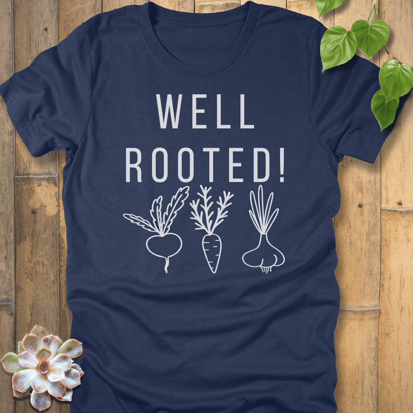 Heather Navy / S Well Rooted T-Shirt T-Shirt