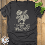 Dark Grey Heather / S Wet My Plants T-shirt T-Shirt