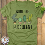 Heather Green / S What The Fucculent T-Shirt T-Shirt
