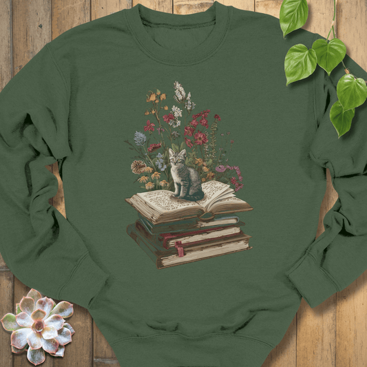 Military Green / S Whiskers & Words Sweatshirt Sweatshirt