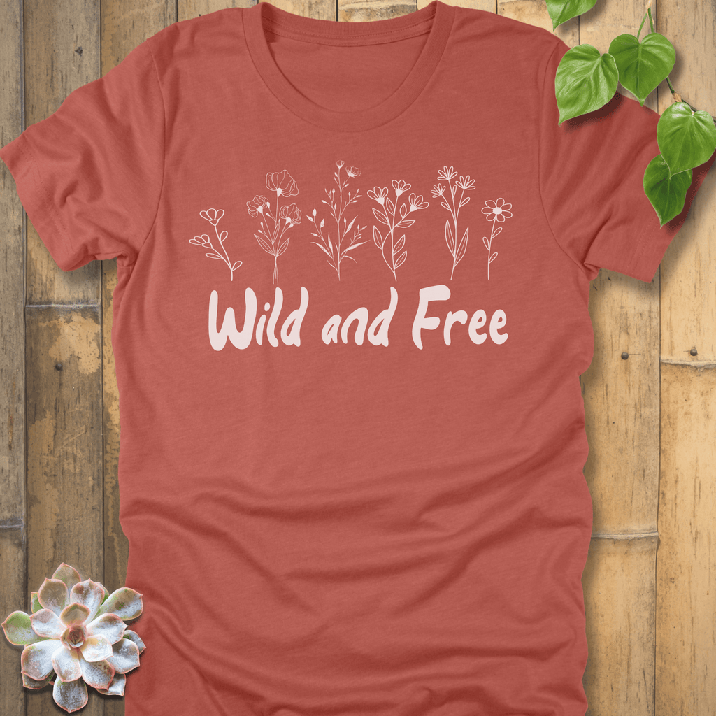 Heather Clay / S Wild And Free T-shirt T-Shirt