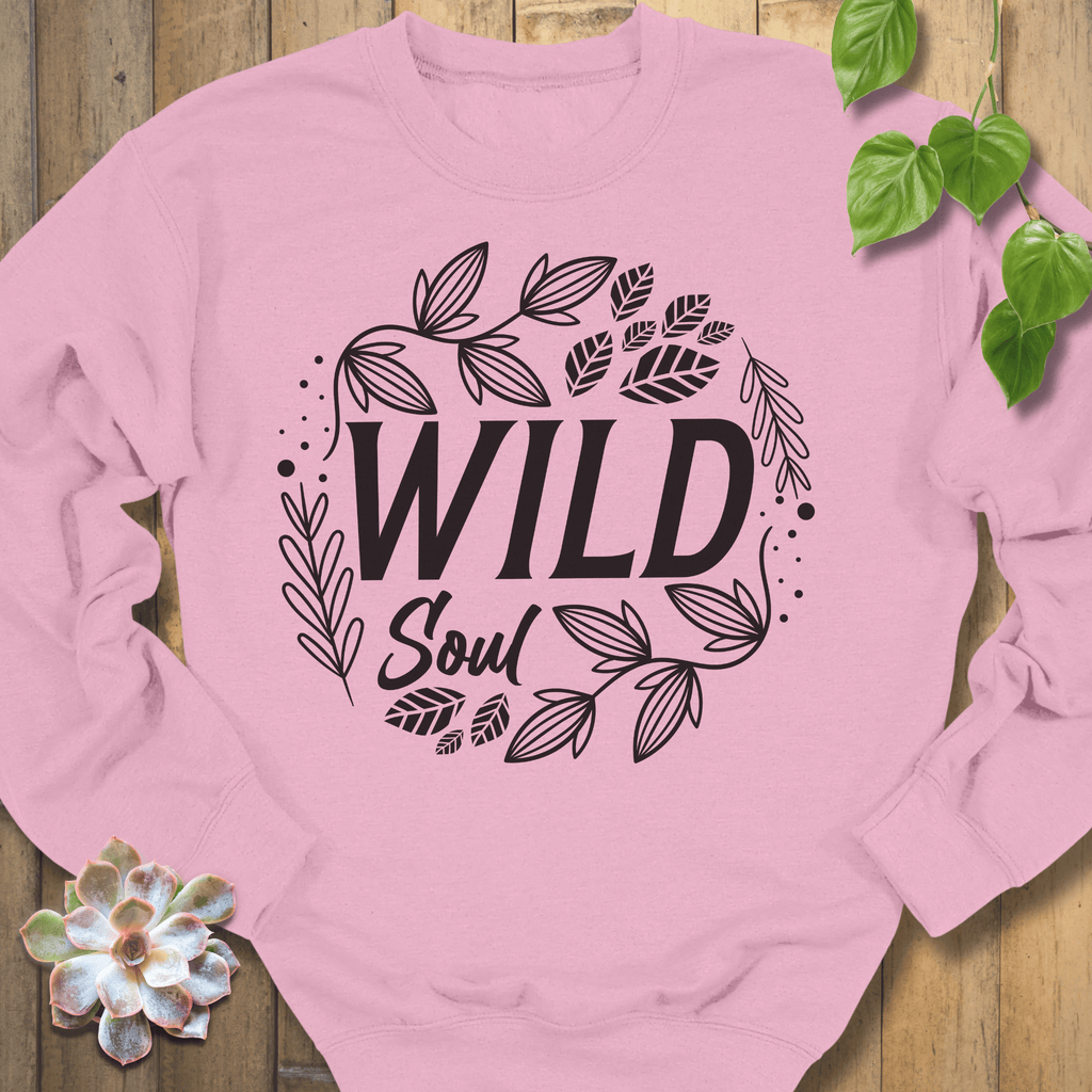 Light Pink / S Wild Soul Floral Sweatshirt Sweatshirt