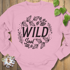 Light Pink / S Wild Soul Floral Sweatshirt Sweatshirt