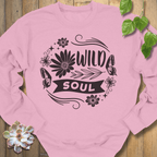 Light Pink / S Wild Soul Floral Sweatshirt Sweatshirt