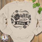 Sand / S Wild Soul Floral Sweatshirt Sweatshirt