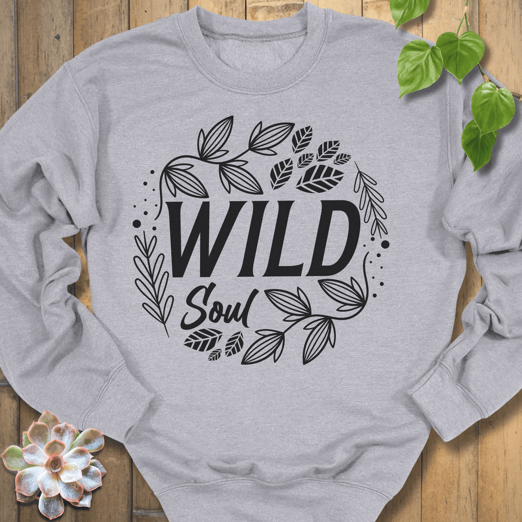 Sport Grey / S Wild Soul Floral Sweatshirt Sweatshirt