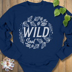 Navy / S Wild Soul Leaves Sweatshirt Sweatshirt