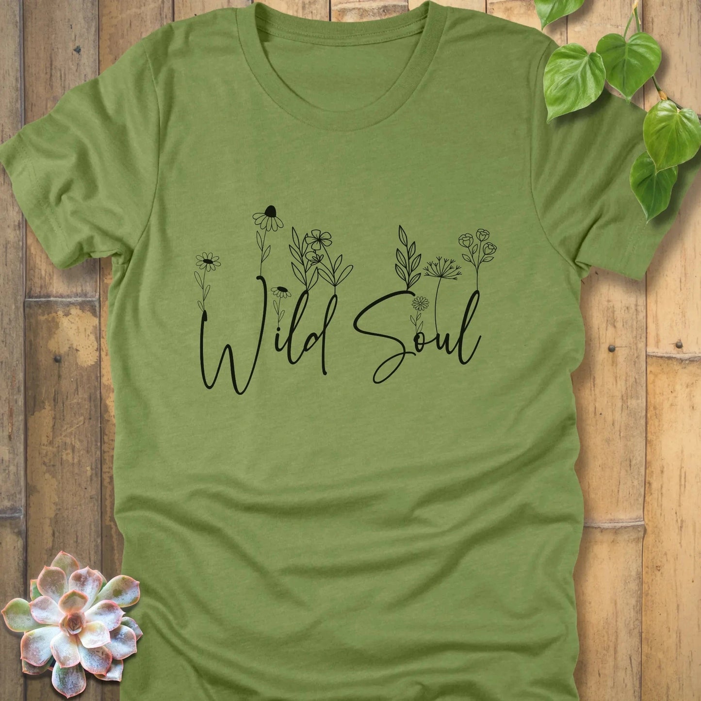 Heather Green / S Wild Soul T-Shirt T-Shirt