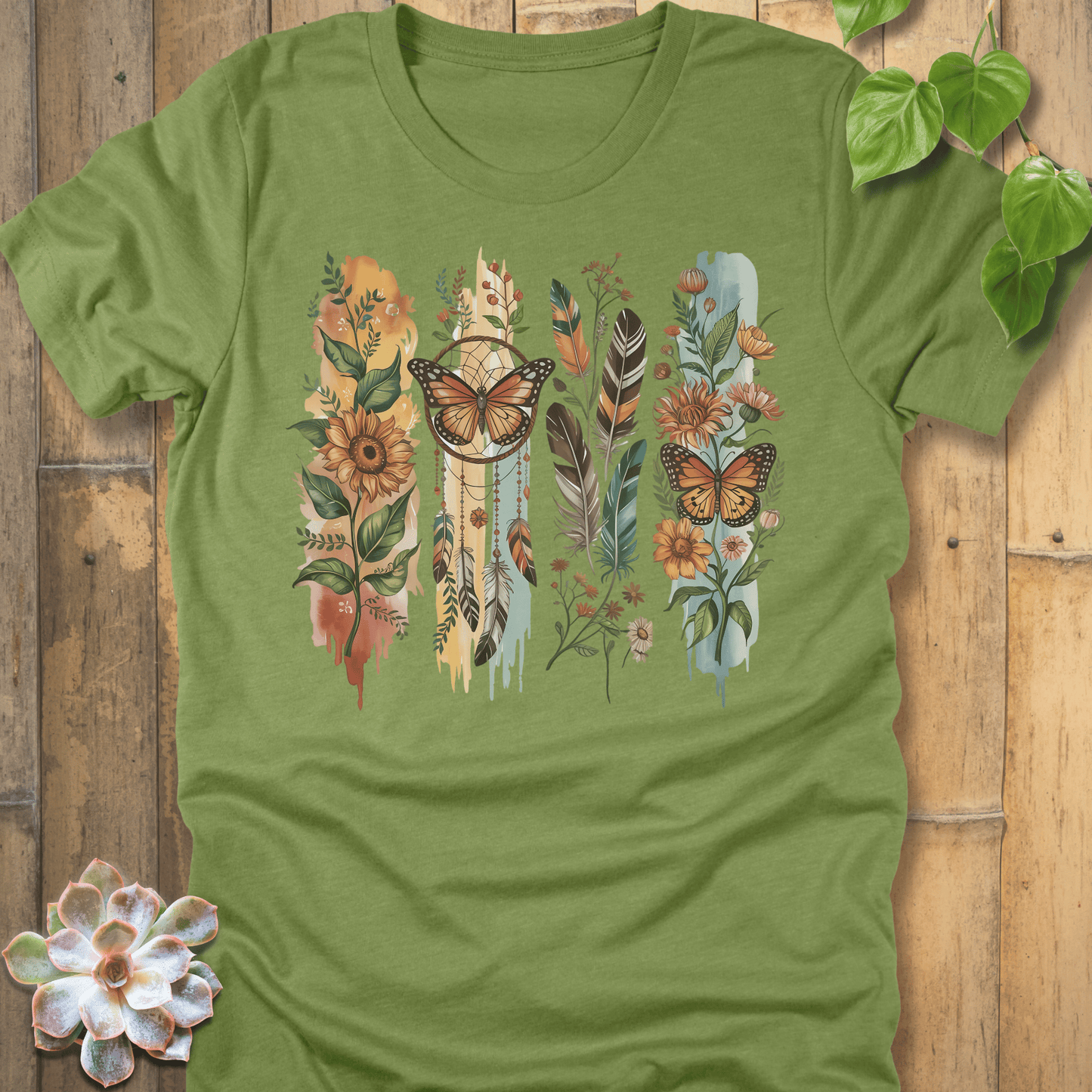 Heather Green / S Wild Spirit T-Shirt T-Shirt