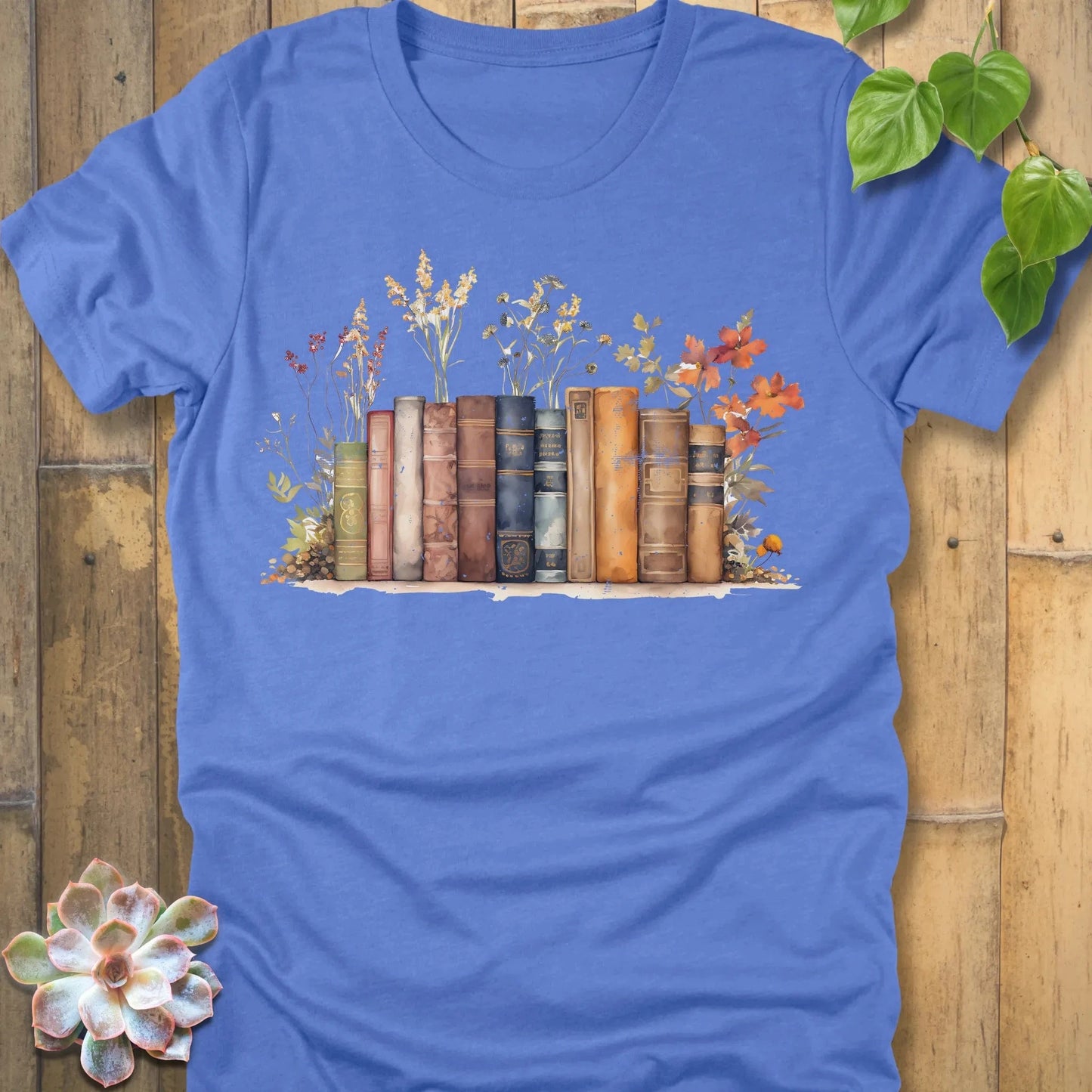 Heather Columbia Blue / S Wildflower Library T-Shirt T-Shirt