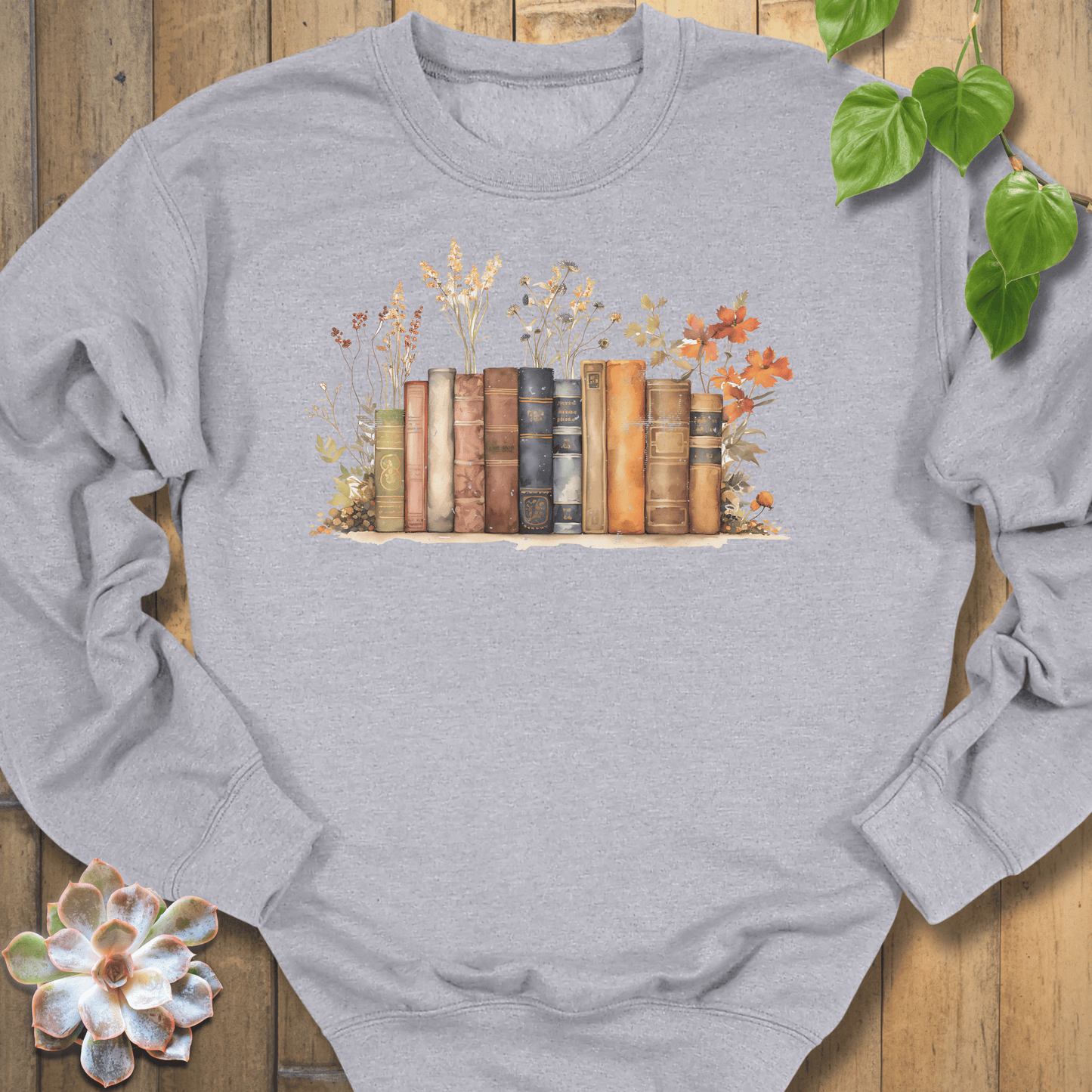 Sport Grey / S Wildflower Libray Sweatshirt Sweatshirt