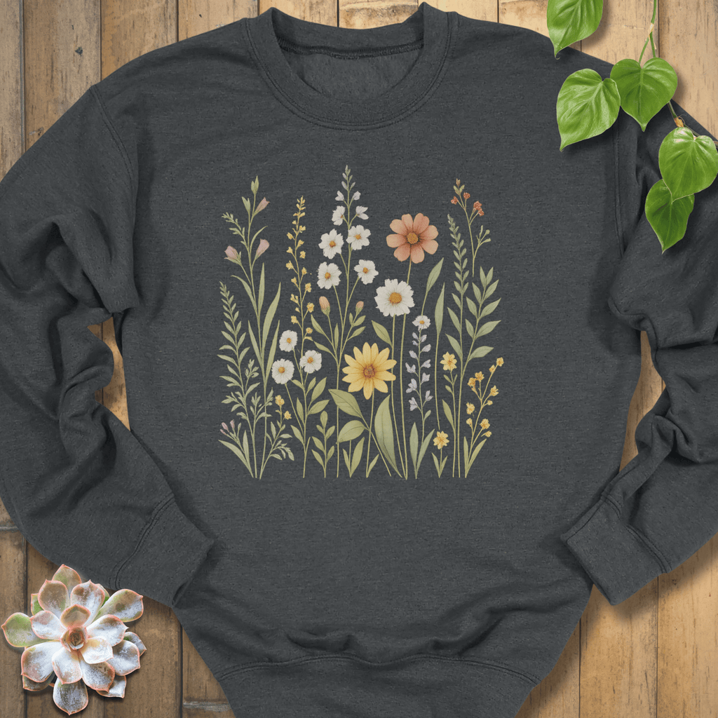 Dark Heather / S Wildflower Meadow Sweatshirt Sweatshirt