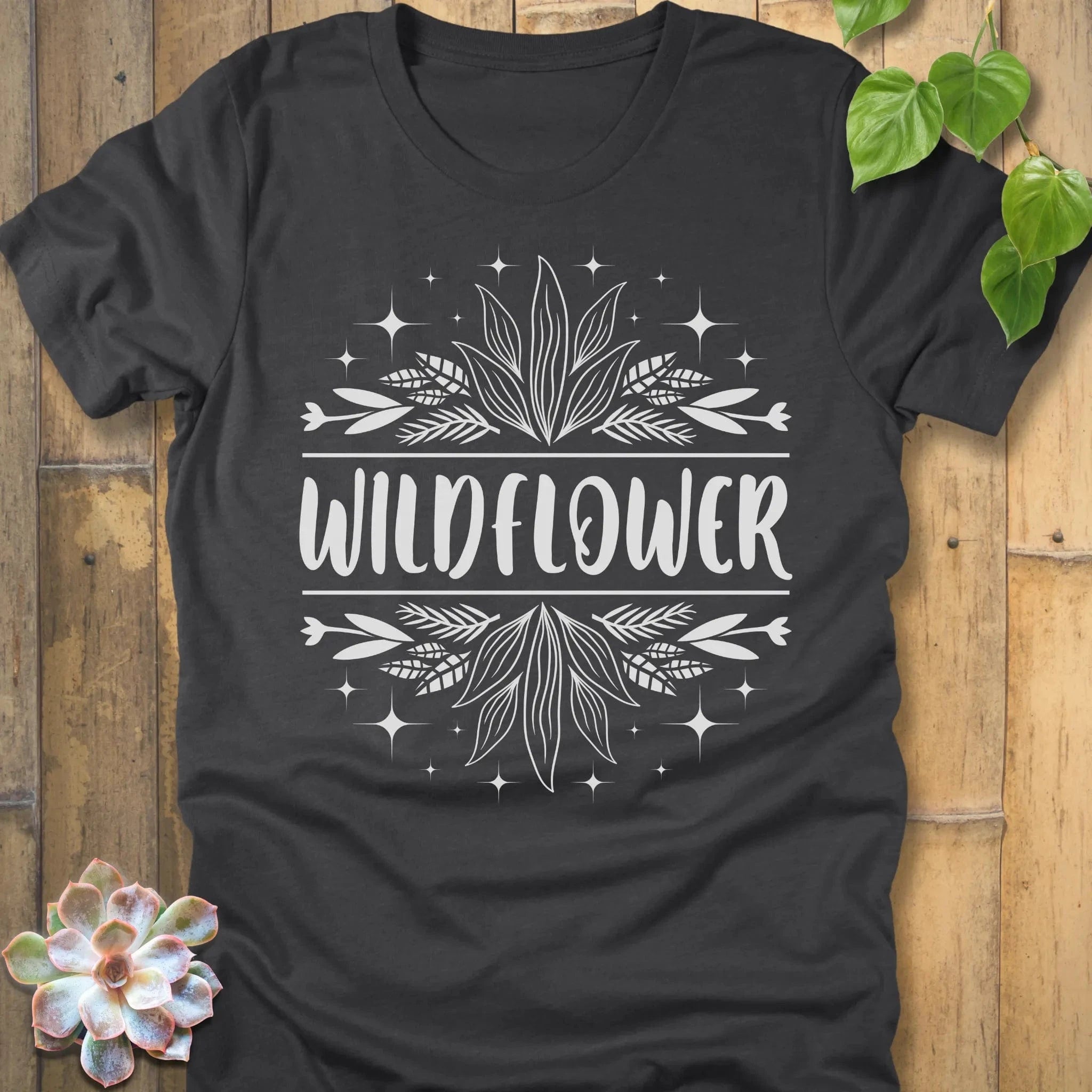 Dark Grey Heather / S Wildflower T-Shirt T-Shirt
