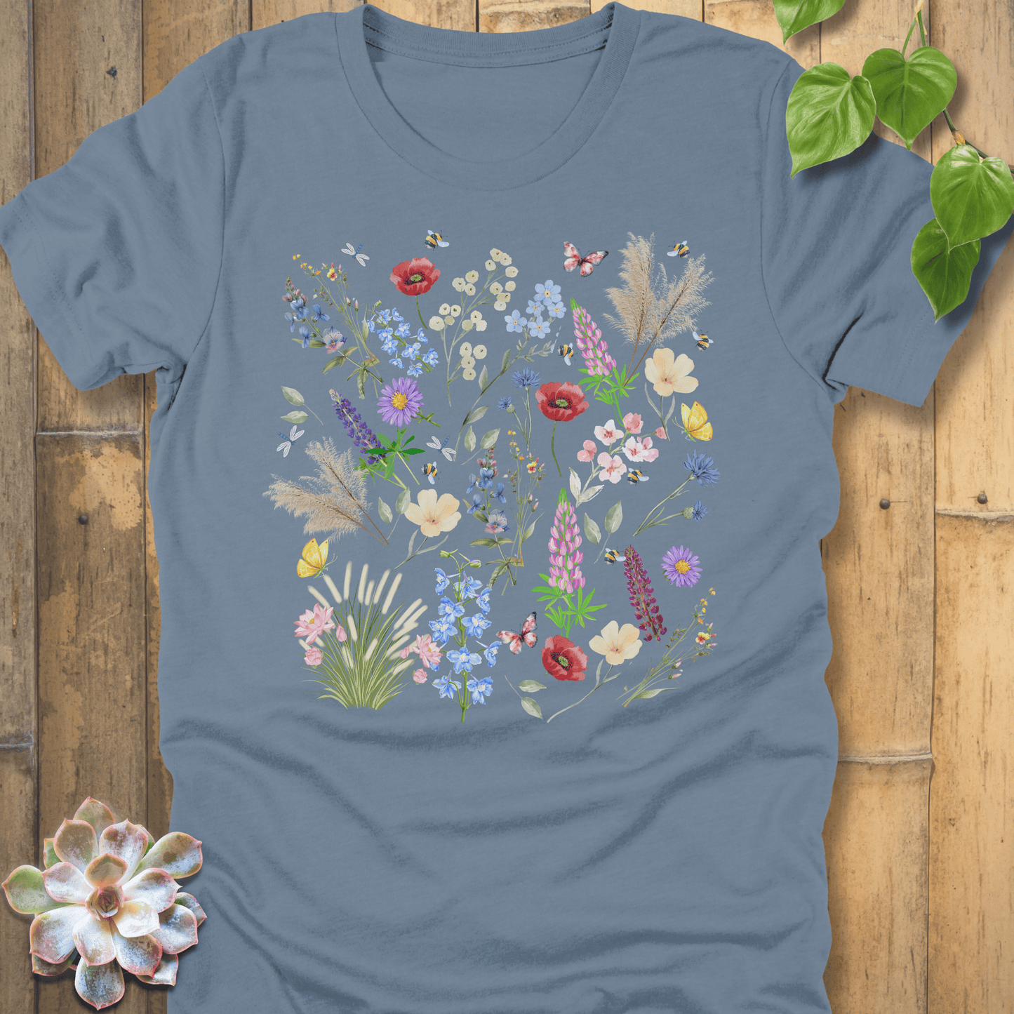 Steel Blue / S Wildflower T-shirt T-Shirt