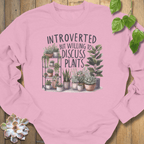 Light Pink / S Willing To Discuss Plants Sweatshirt Sweatshirt