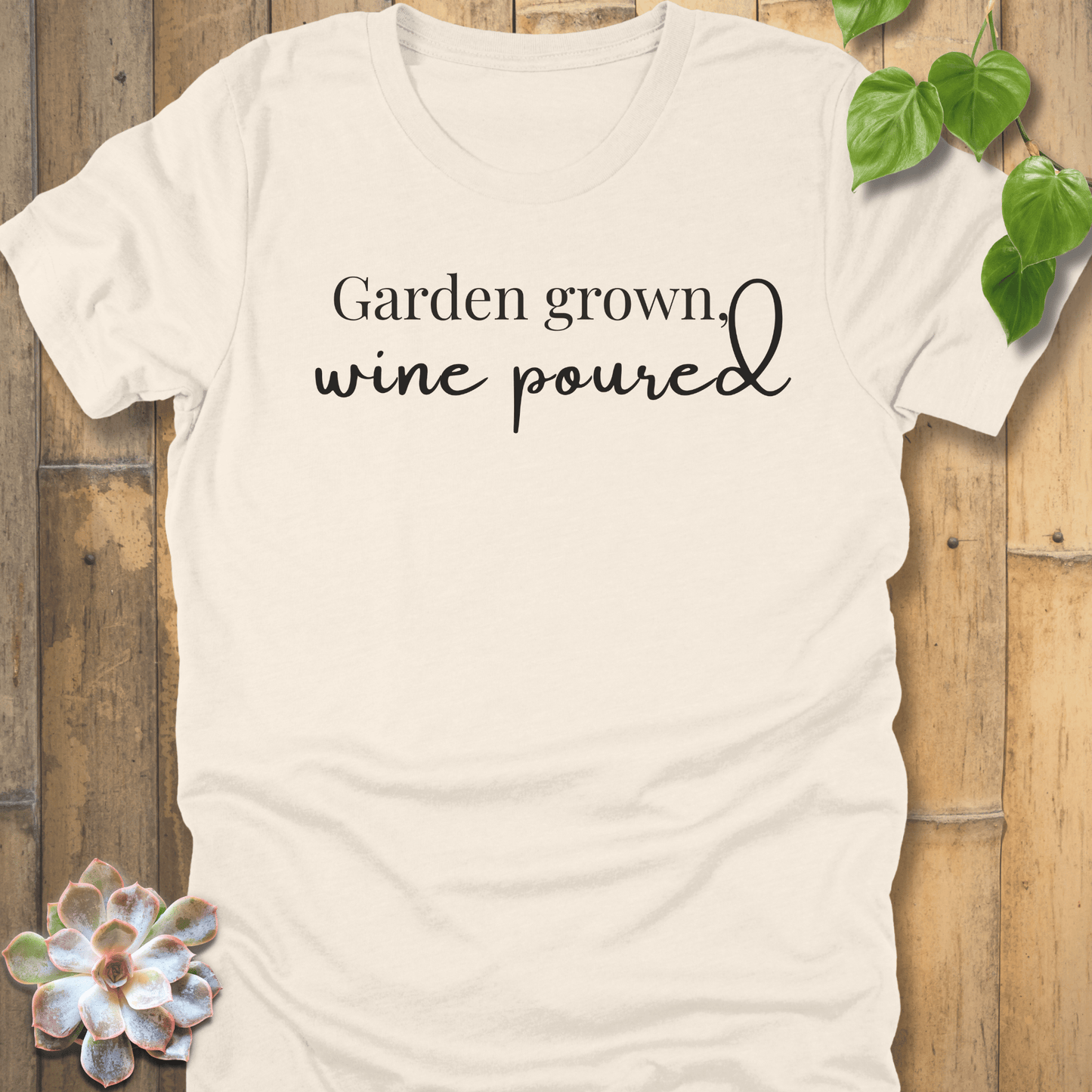 Soft Cream / S Wine Poured T-shirt T-Shirt