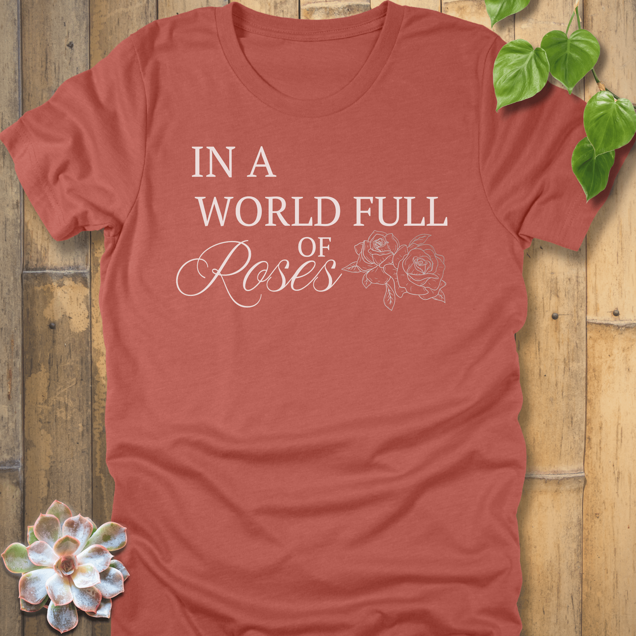 Heather Clay / S World Full Of Roses T-shirt T-Shirt