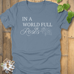 Steel Blue / S World Full Of Roses T-shirt T-Shirt