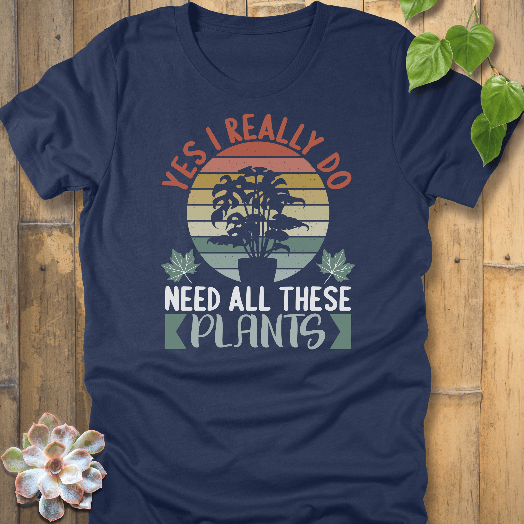 Heather Navy / S Yes I Really Do T-Shirt T-Shirt