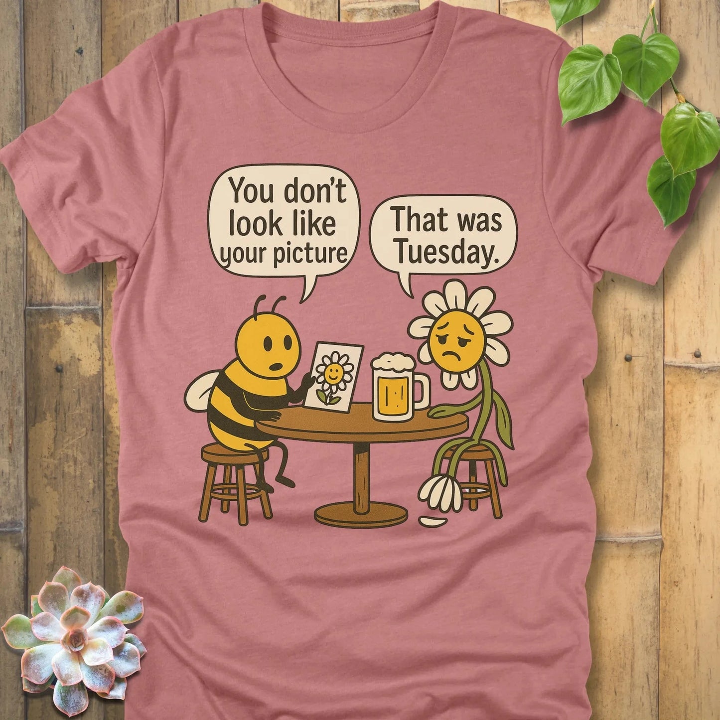 Heather Mauve / S You Don't Look Like T-Shirt T-Shirt