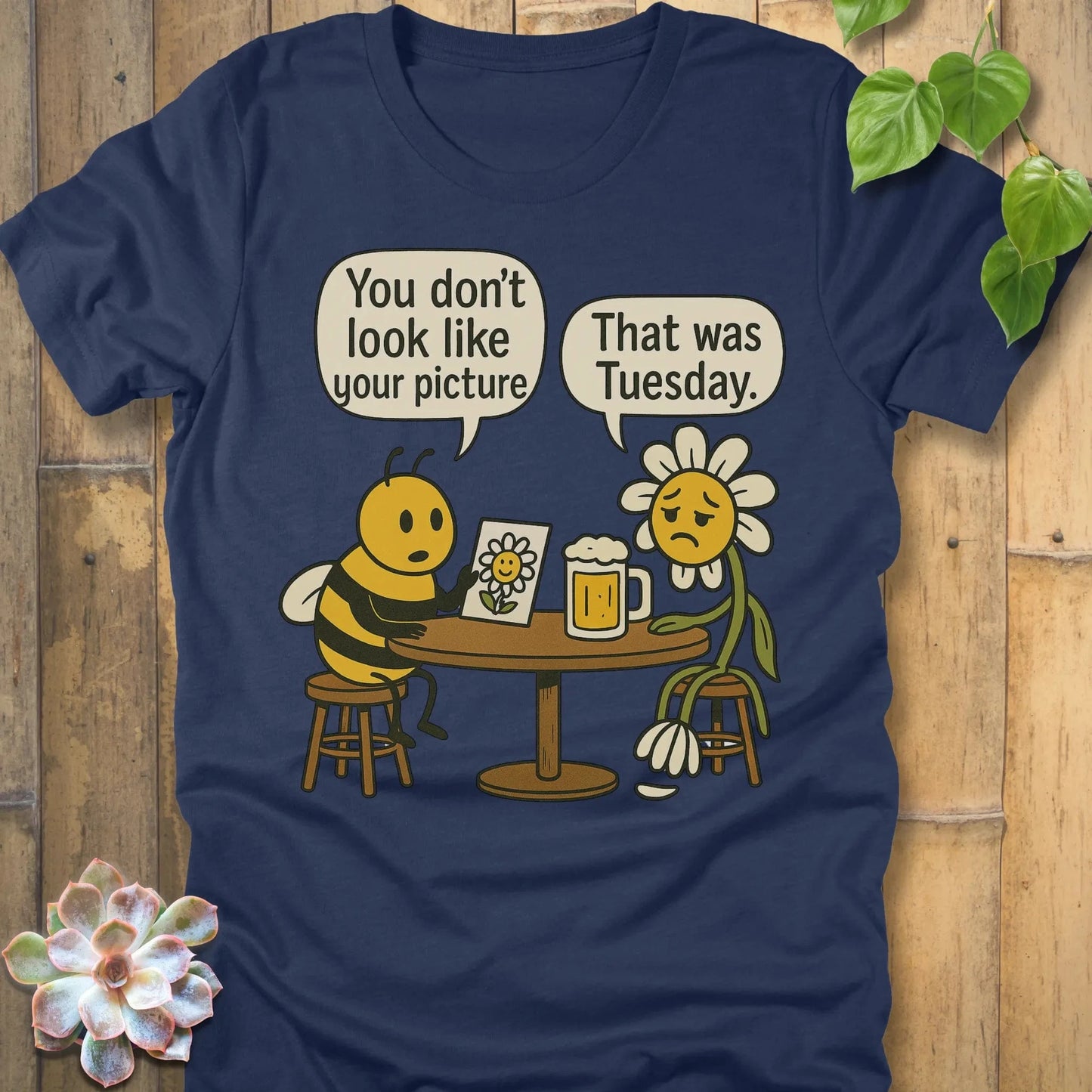 Heather Navy / S You Don't Look Like T-Shirt T-Shirt