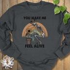 Dark Heather / S You Make Me Feel Alive Sweatshirt Sweatshirt