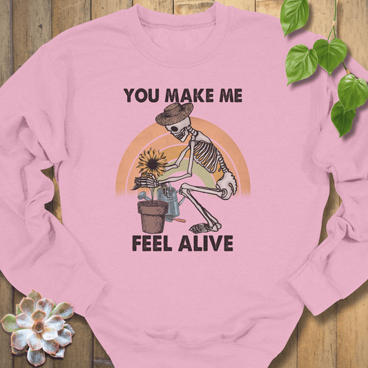 Light Pink / S You Make Me Feel Alive Sweatshirt Sweatshirt