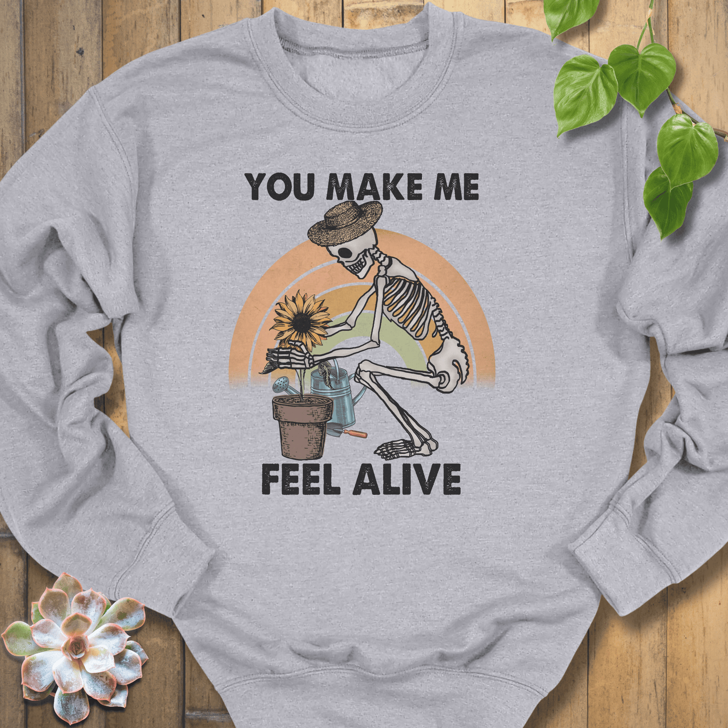 Sport Grey / S You Make Me Feel Alive Sweatshirt Sweatshirt