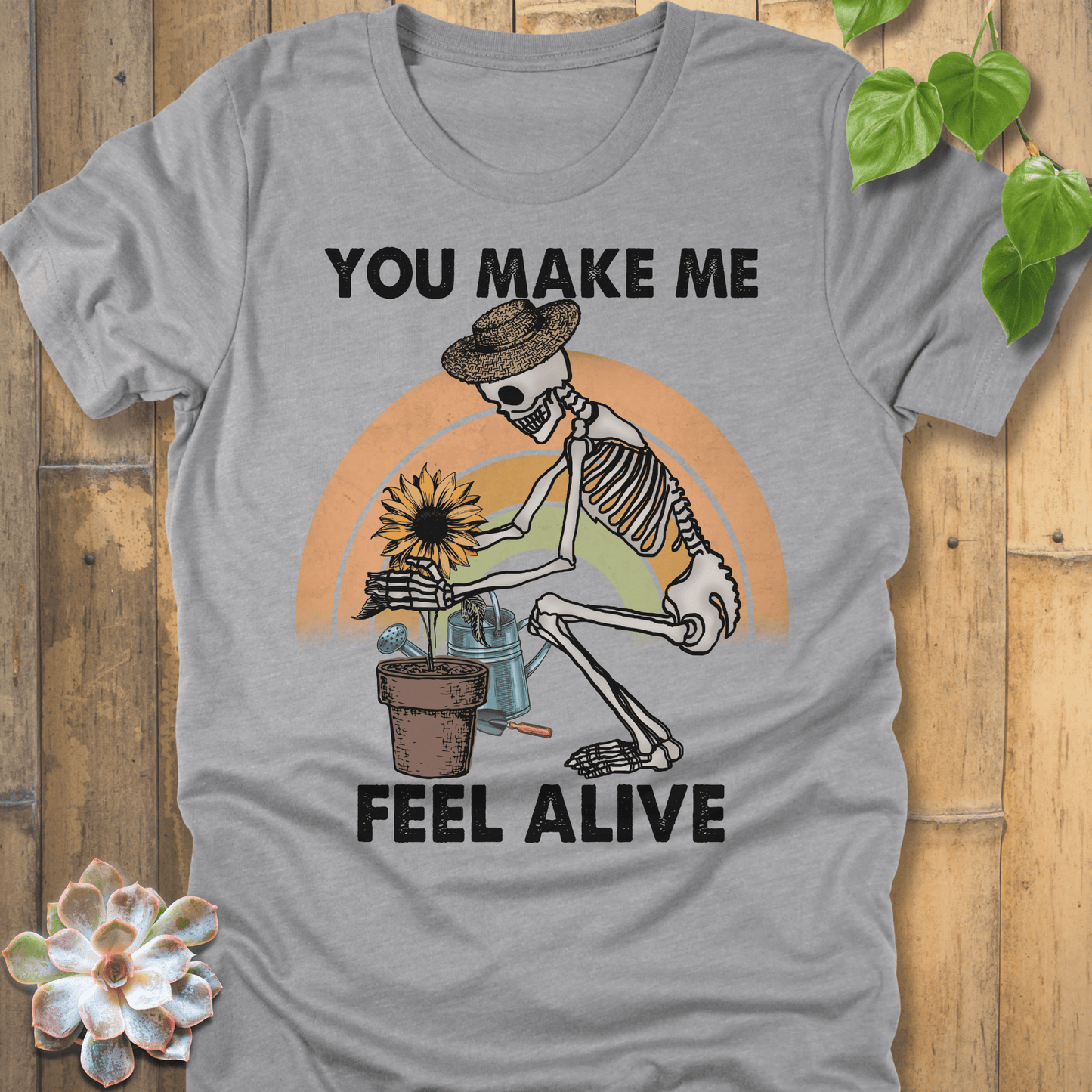 Athletic Heather / S You Make Me Feel Alive - T-Shirt T-Shirt