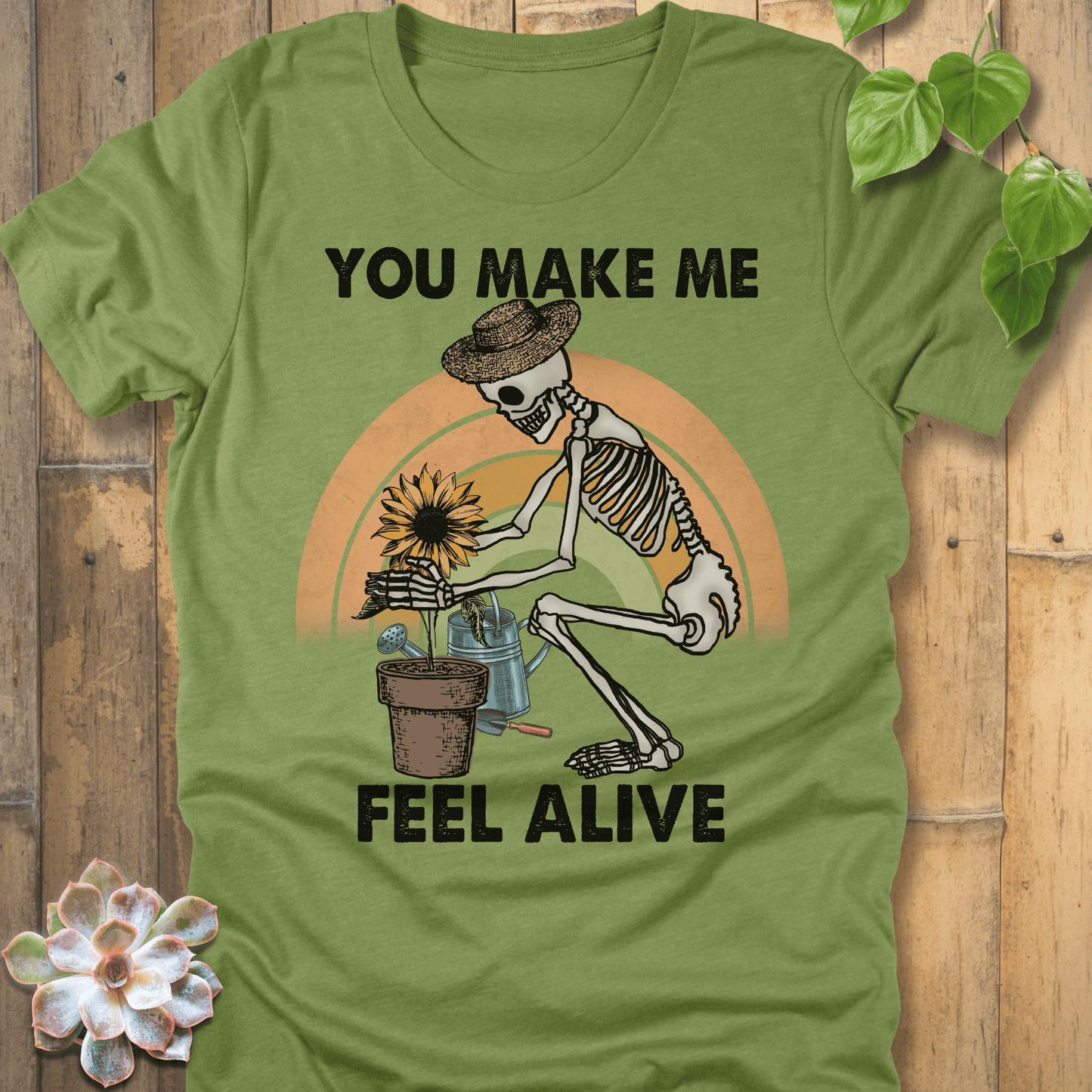 Heather Green / S You Make Me Feel Alive - T-Shirt T-Shirt