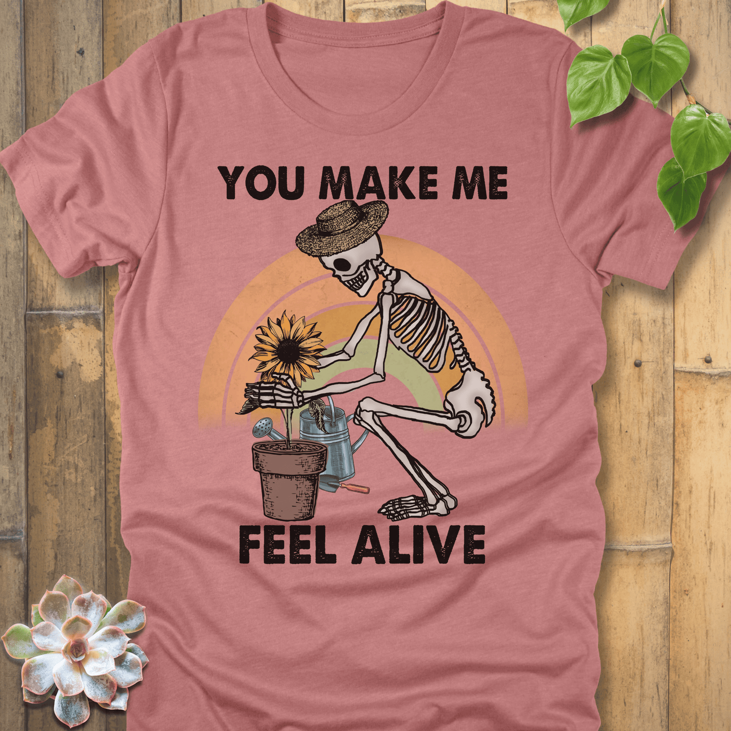 Heather Mauve / S You Make Me Feel Alive - T-Shirt T-Shirt