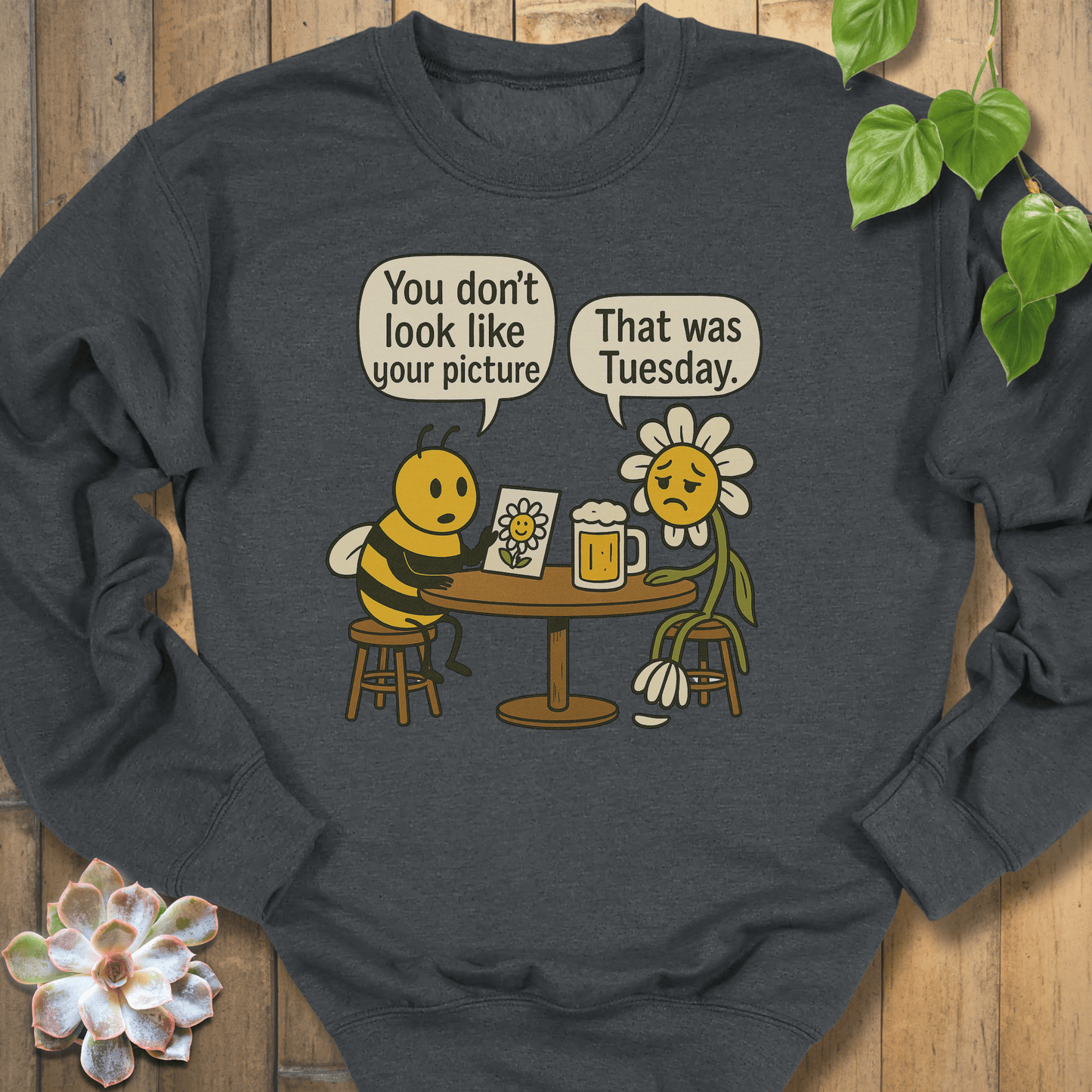 Dark Heather / S Your Picture Sweatshirt Sweatshirt