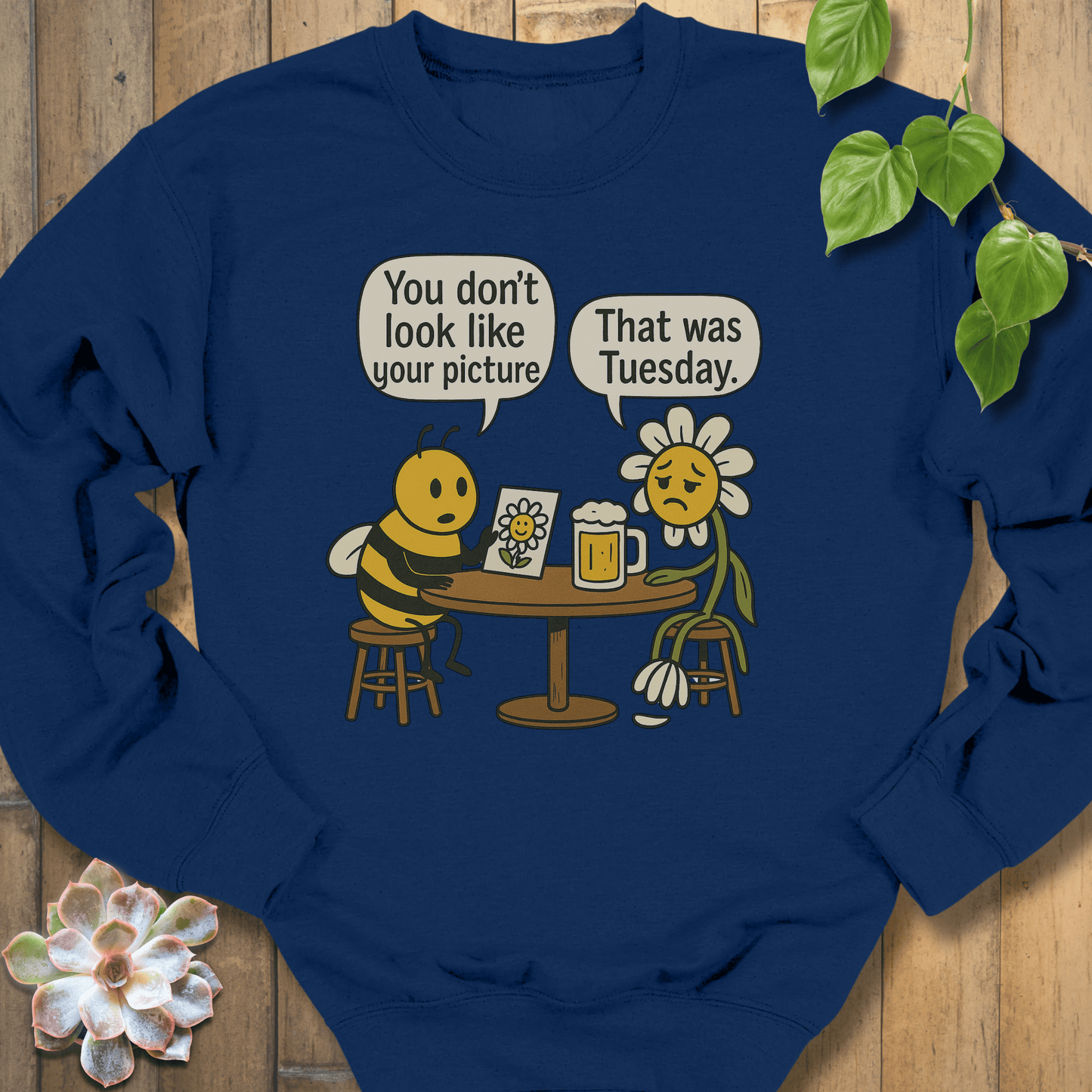 Navy / S Your Picture Sweatshirt Sweatshirt