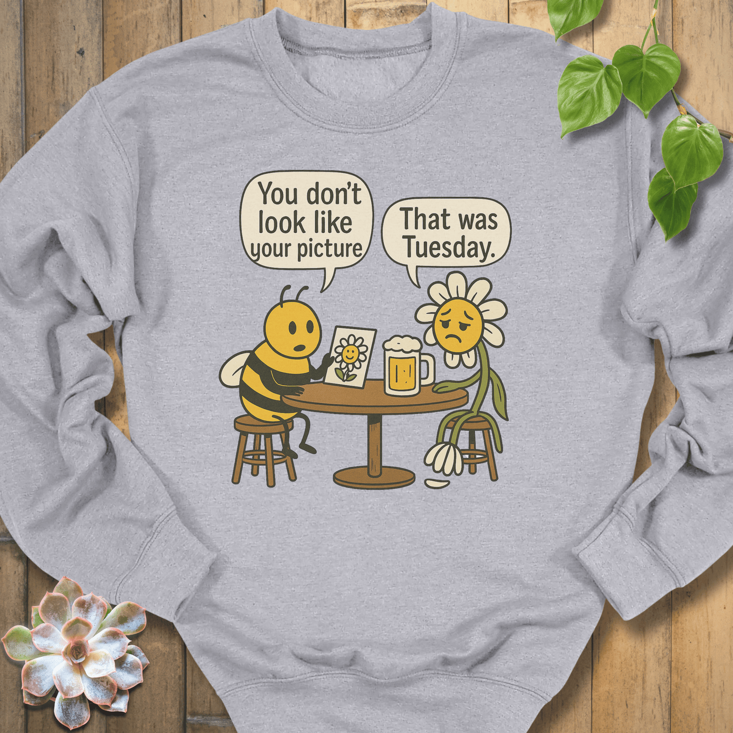 Sport Grey / S Your Picture Sweatshirt Sweatshirt