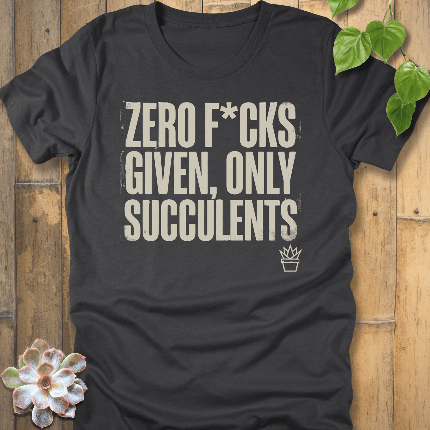 Dark Grey Heather / S Zero F*cks T-shirt T-Shirt