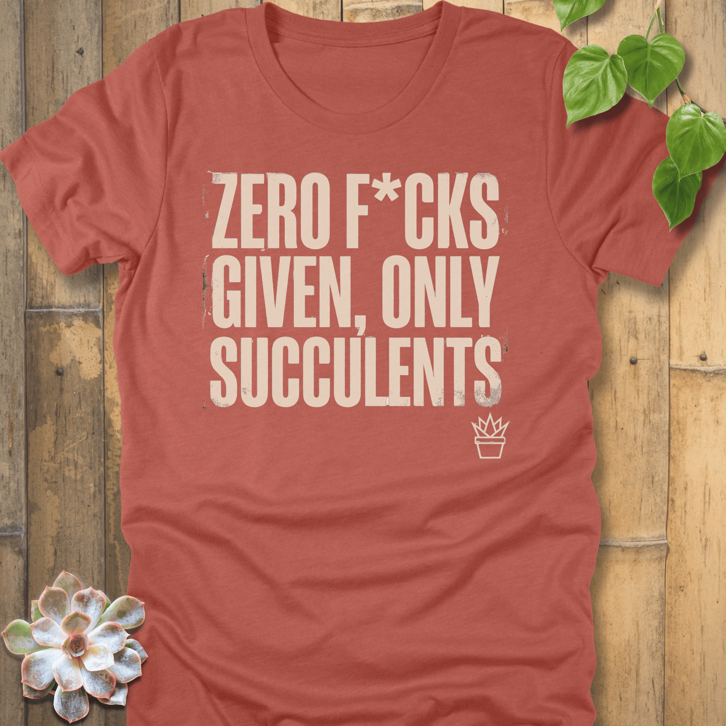 Heather Clay / S Zero F*cks T-shirt T-Shirt