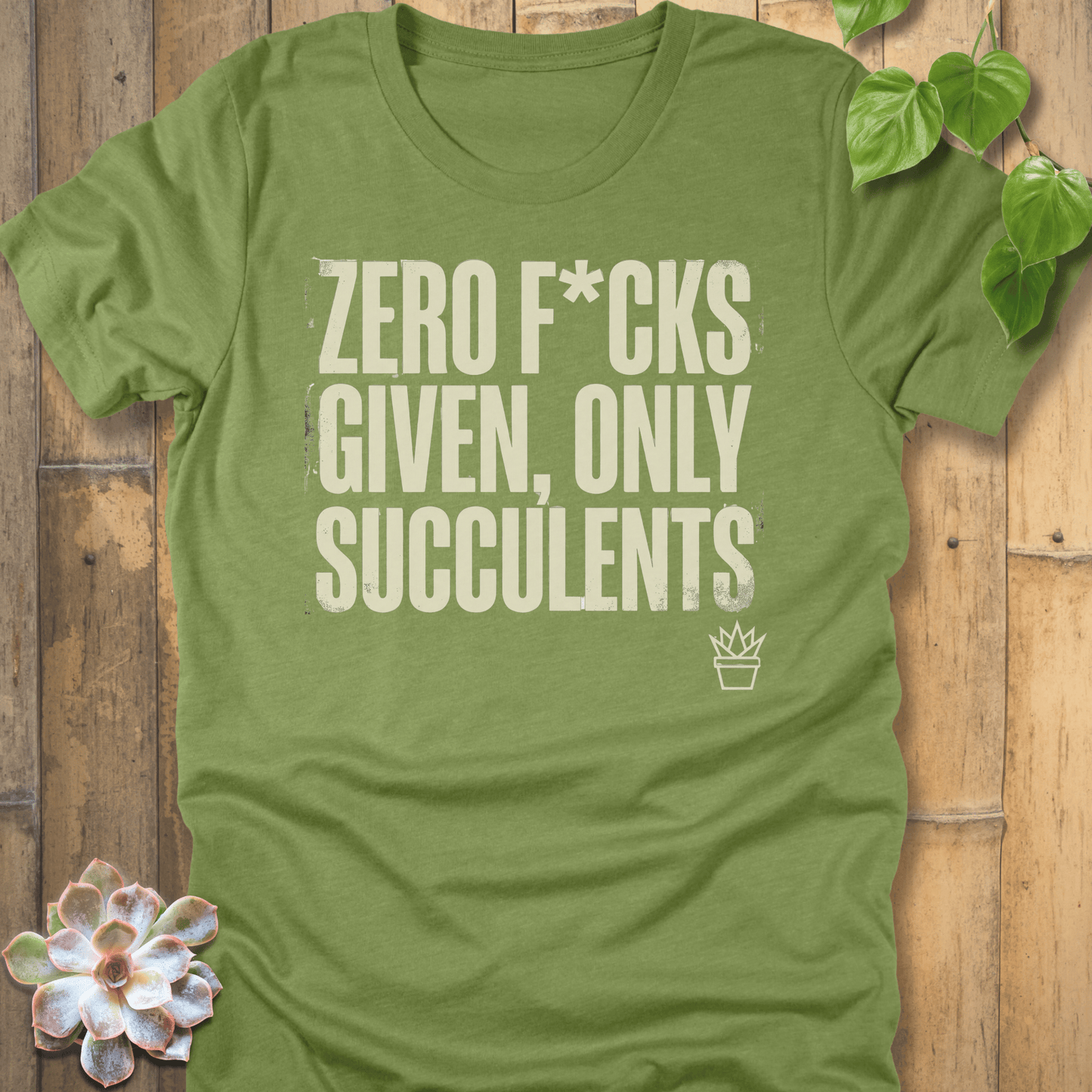 Heather Green / M Zero F*cks T-shirt T-Shirt