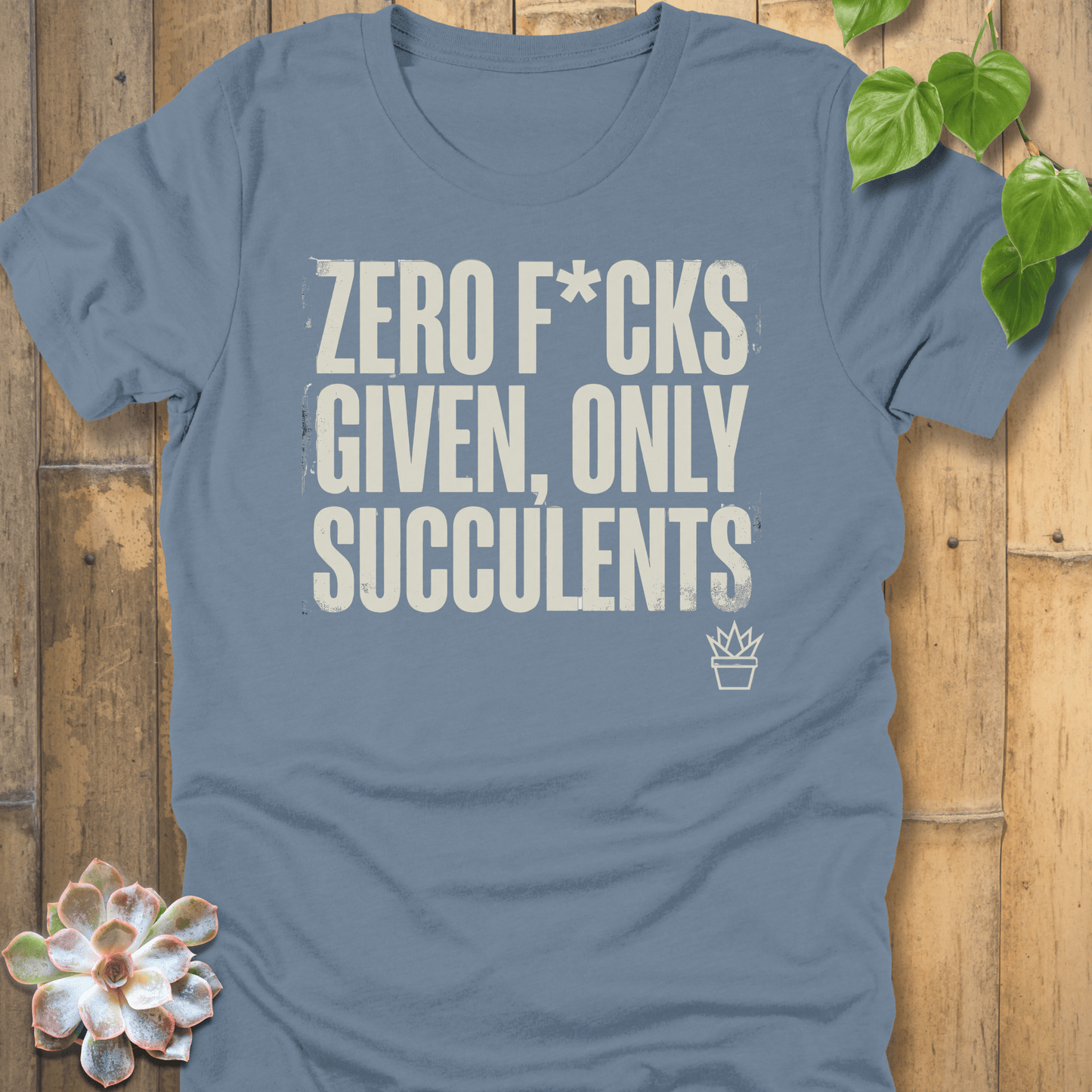 Steel Blue / S Zero F*cks T-shirt T-Shirt