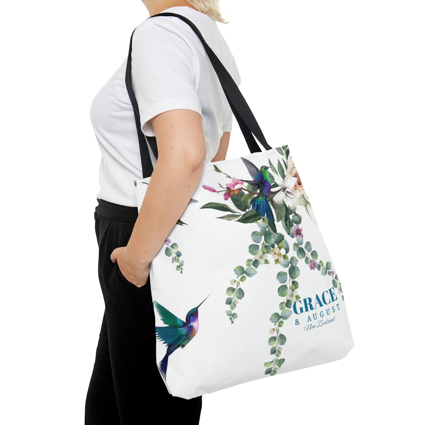 floral tote bag